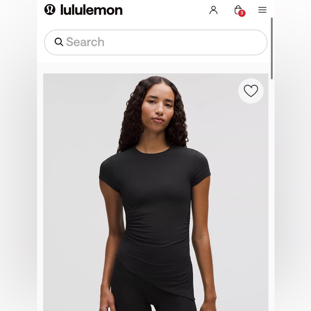Lululemon Asymmetrical Hem Tee
